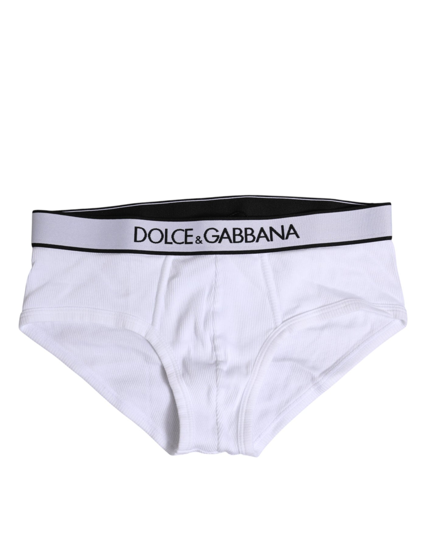 Dolce & Gabbana Weißer Baumwoll-Stretch-Slip Regular Unterwäsche