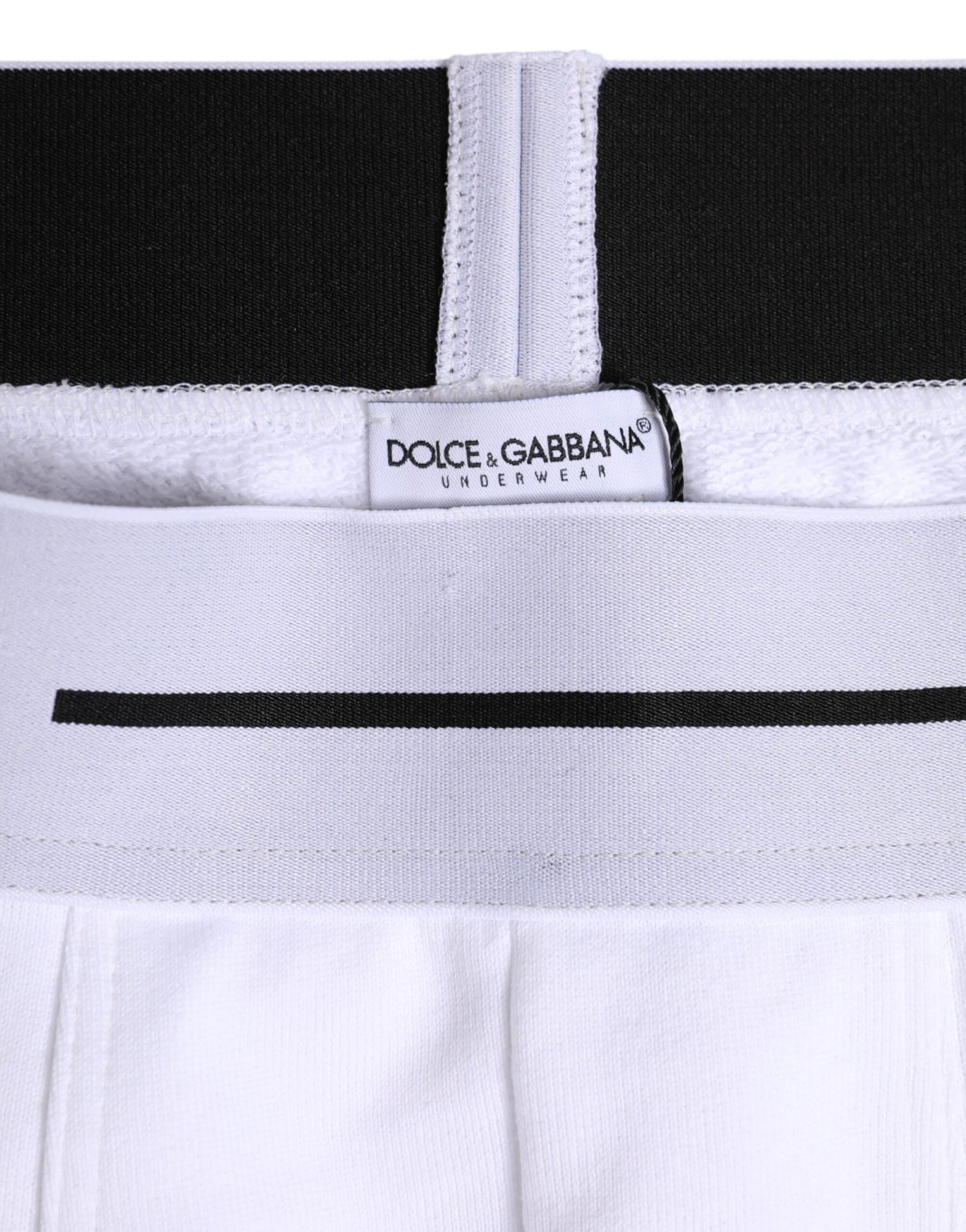 Dolce & Gabbana Weiße Cotton Stretch Regular Boxer Unterwäsche