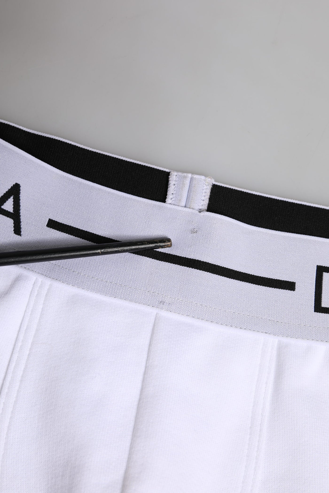 Dolce & Gabbana Weiße Cotton Stretch Regular Boxer Unterwäsche