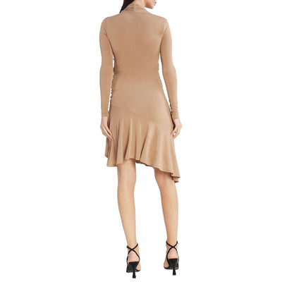 PINKO Beigefarbenes Viskosekleid