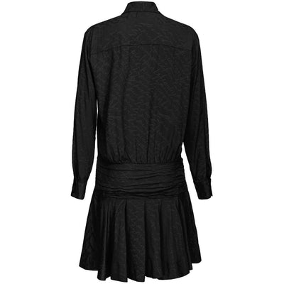 PINKO Schwarzes Seidenkleid für Frauen