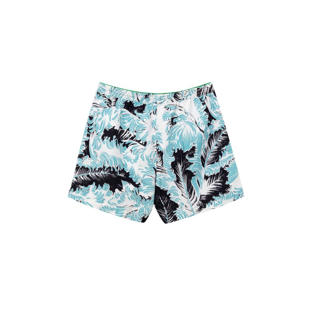 Bottega Veneta Weiße Polyamid-Badeshorts