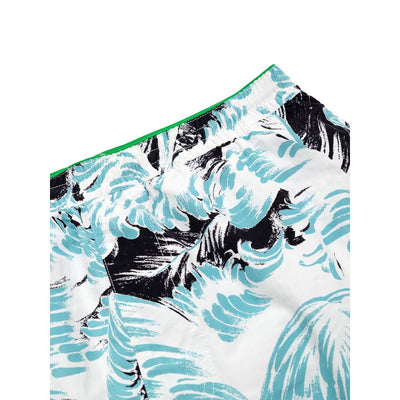 Bottega Veneta Weiße Polyamid-Badeshorts