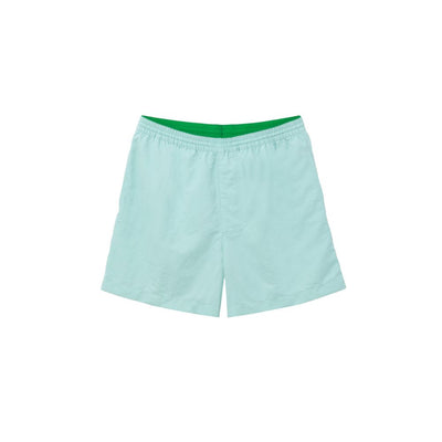 Bottega Veneta Türkisfarbene Polyamid-Badeshorts