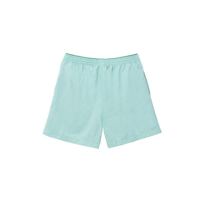 Bottega Veneta Türkisfarbene Polyamid-Badeshorts