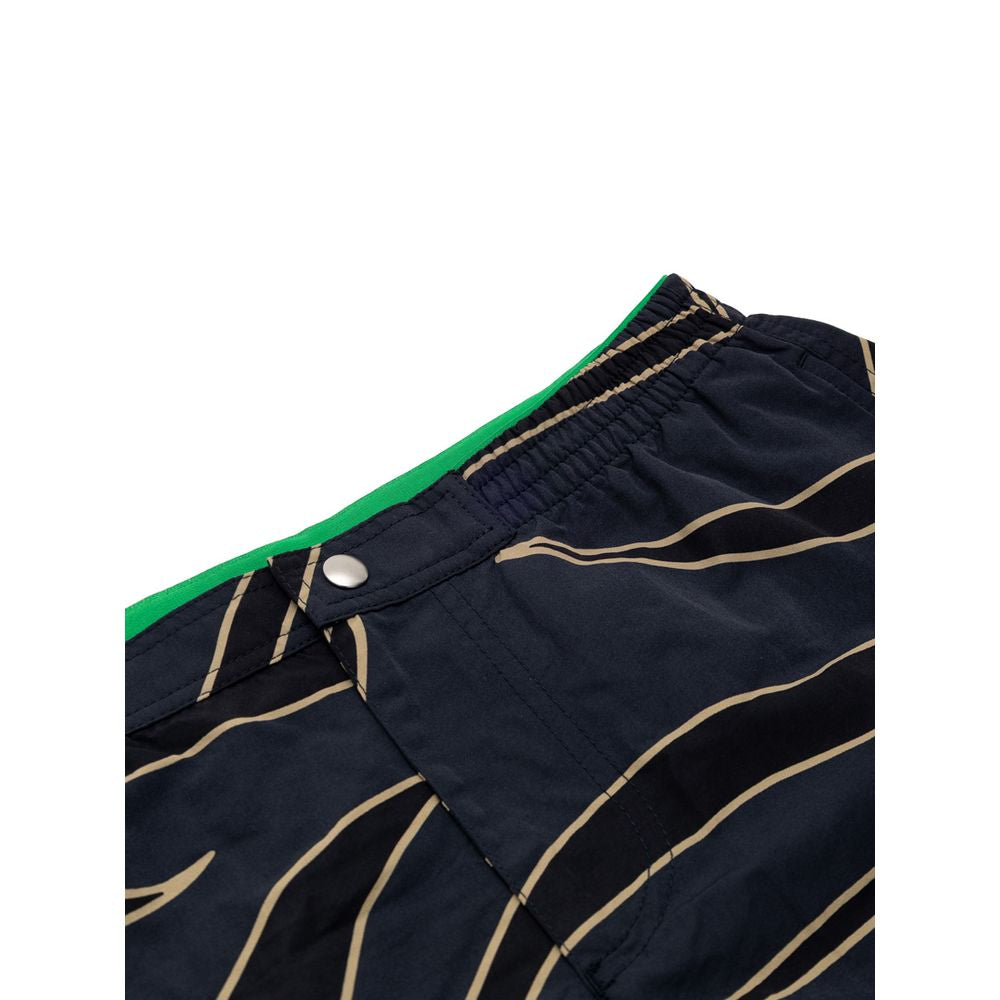 Bottega Veneta Blaue Polyamid-Badeshorts