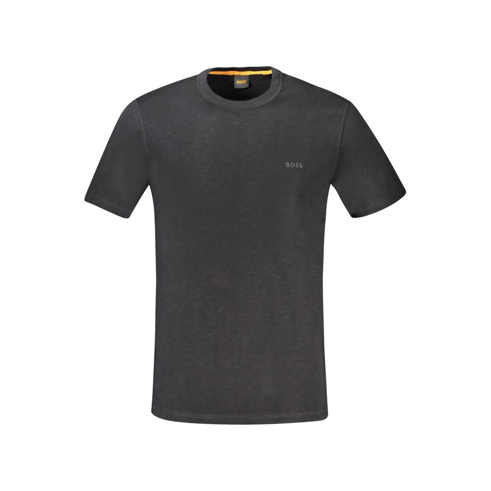 Hugo Boss Schwarzes T-Shirt aus Baumwolle