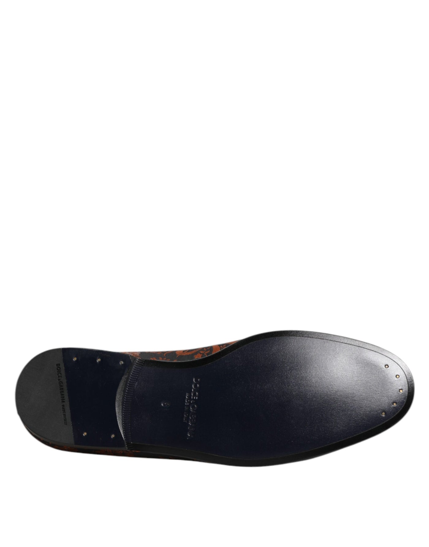 Dolce & Gabbana Schwarze Jacquard Polyester Slipper Schuhe