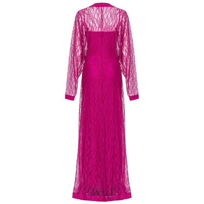 PINKO Lila Nylonkleid