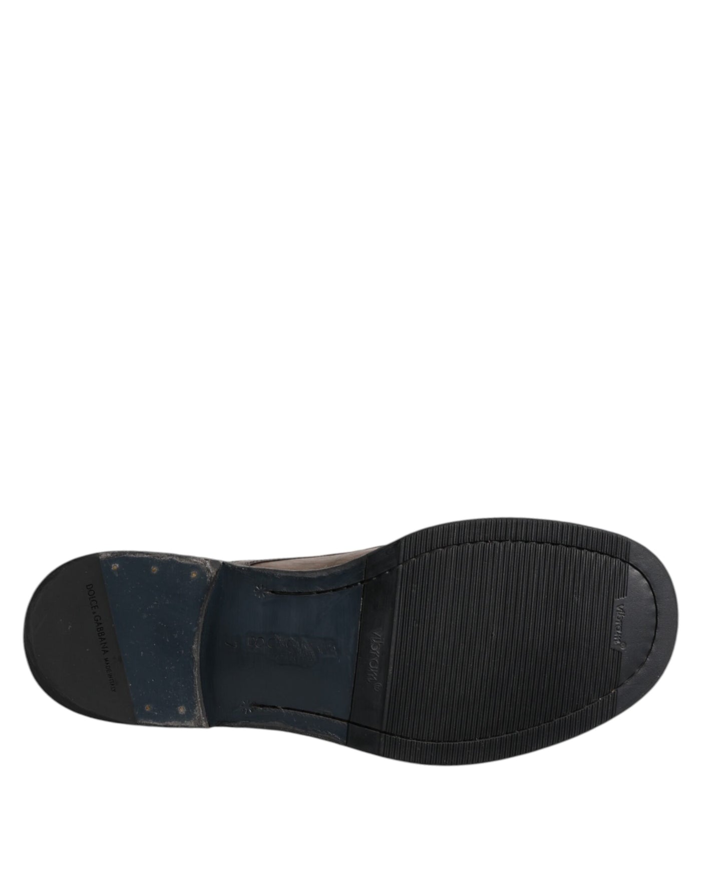 Dolce & Gabbana Braunes Leder Schnürstiefel Männer Schuhe