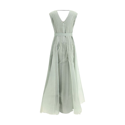 Brunello Cucinelli Langes Seidenkleid