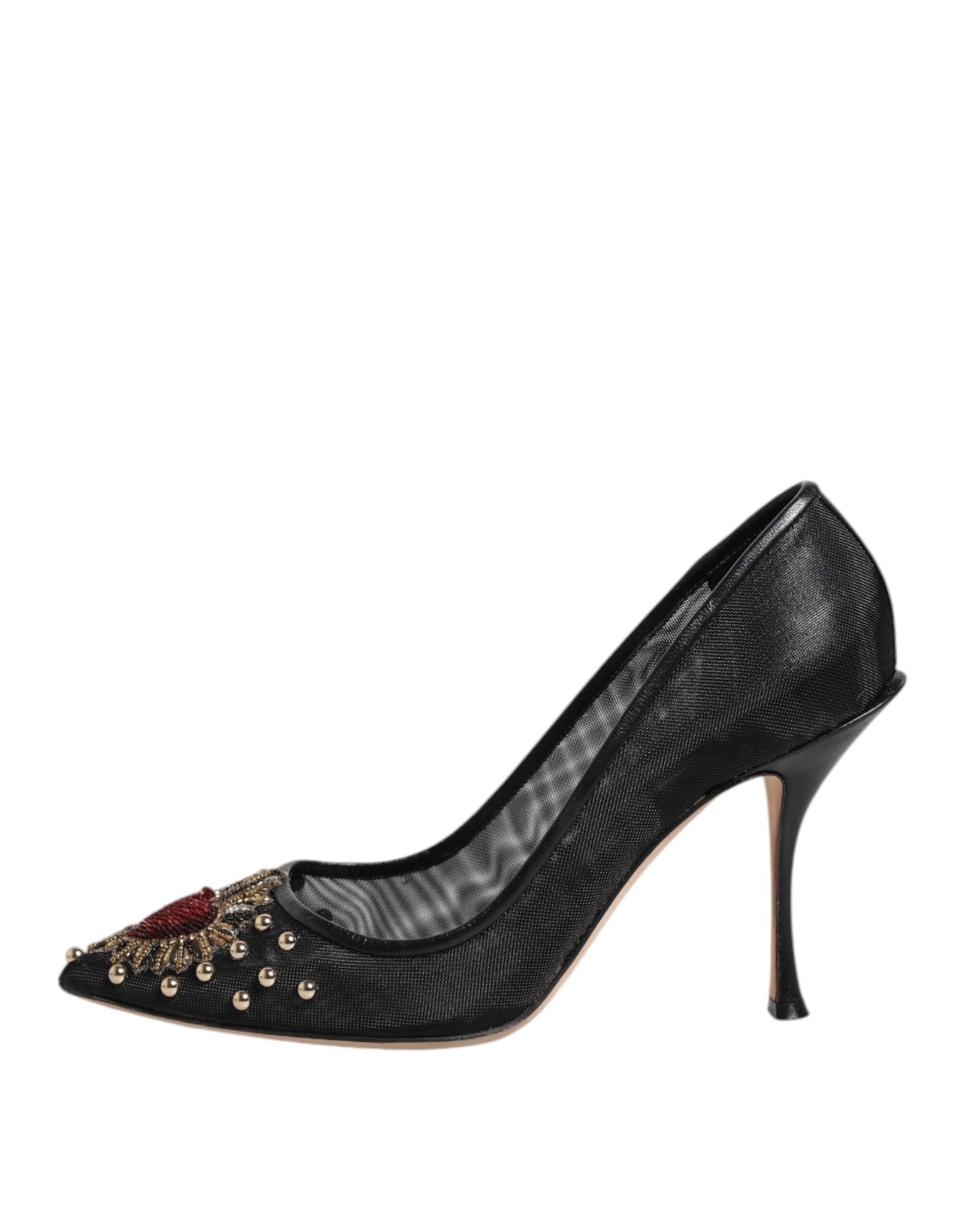 Dolce & Gabbana Schwarz Sacred Heart Stiletto Heels Pumps Schuhe