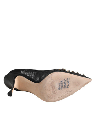 Dolce & Gabbana Schwarz Sacred Heart Stiletto Heels Pumps Schuhe