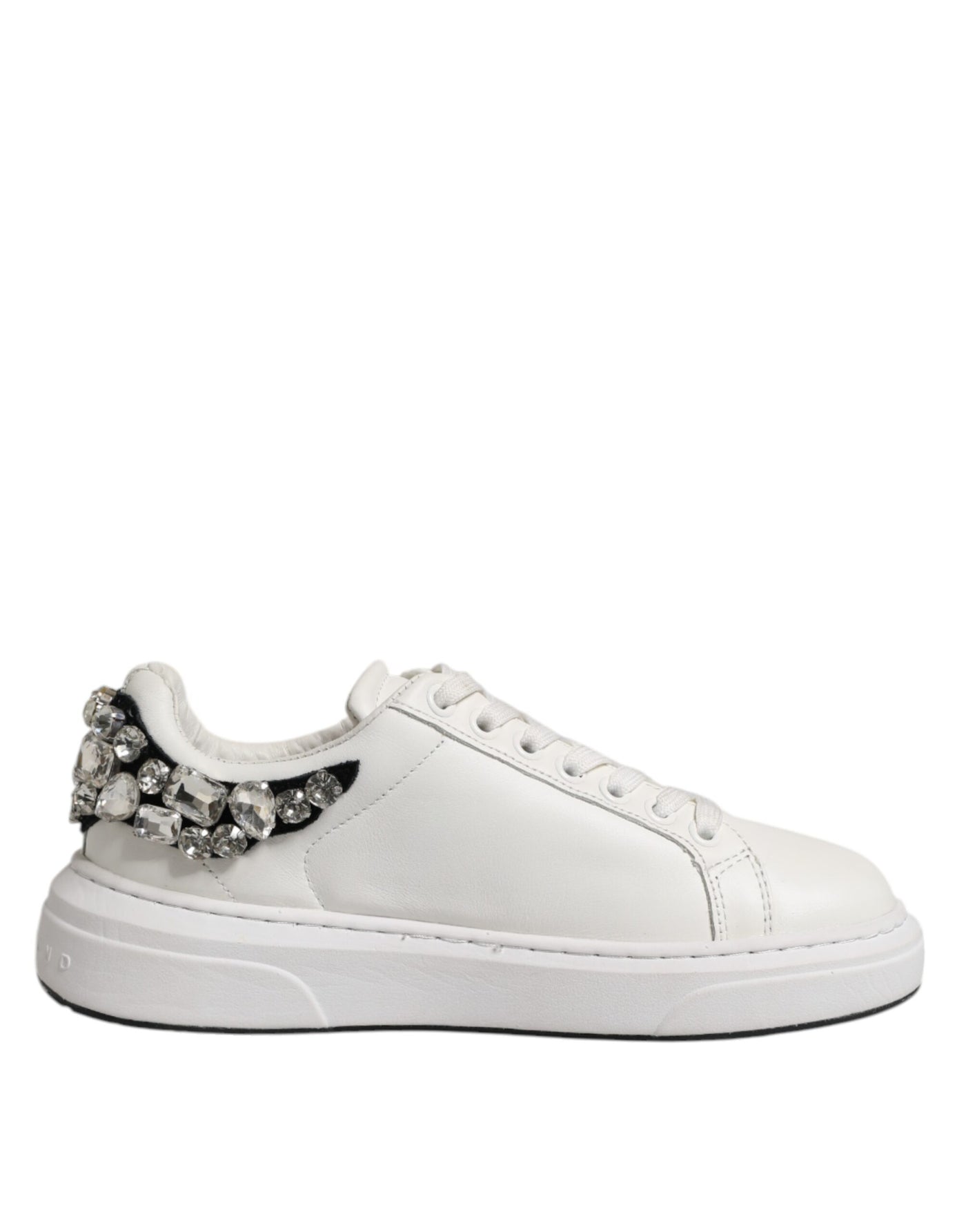John Richmond Weiß Strass verschönert Turnschuhe Schuhe