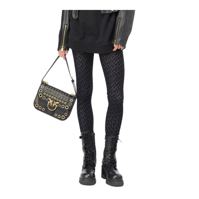 PINKO Schwarze Nylon Jeans &amp
