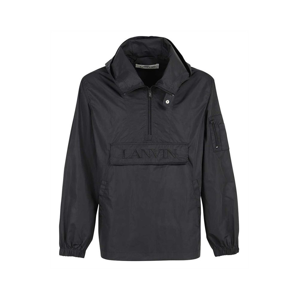 Lanvin Logo Windbreaker mit Kapuze