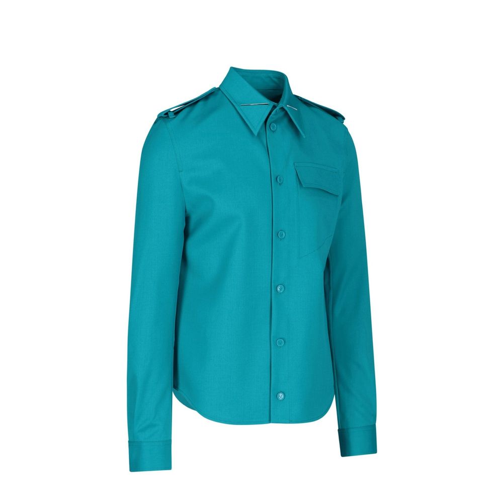 Bottega Veneta Grain De Poudre Hemd aus Wolle