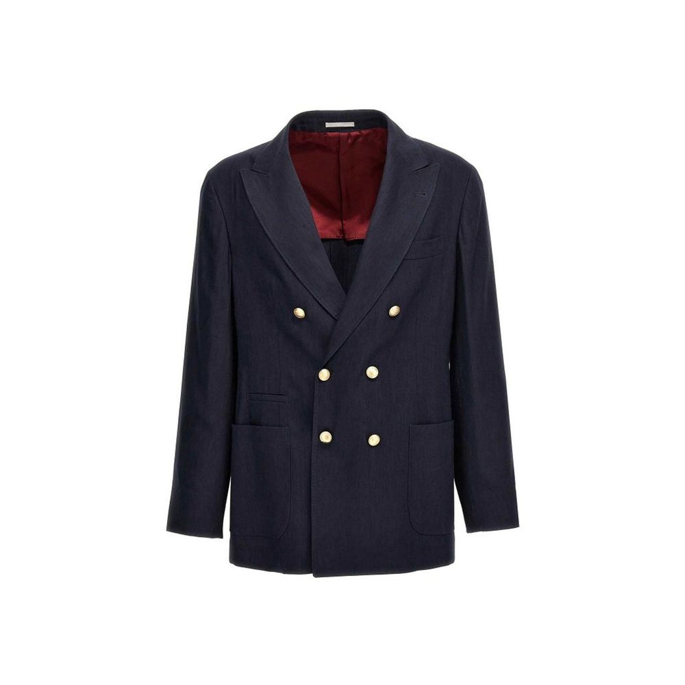 Brunello Cucinelli Jacke aus Leinen und Wolle