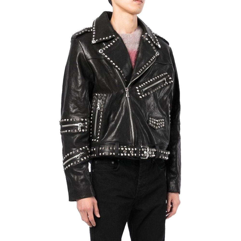 Celine Beschlagene Lederjacke