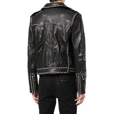 Celine Beschlagene Lederjacke
