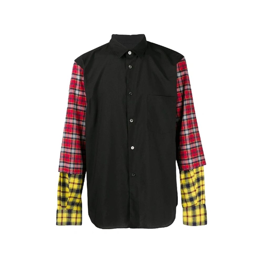 Comme Des Garçons Hemd mit karierten Ärmeln