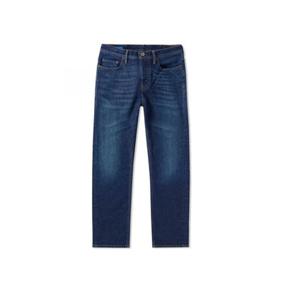 Acne Studios River Dunkelblaue Baumwoll-Denim-Jeans
