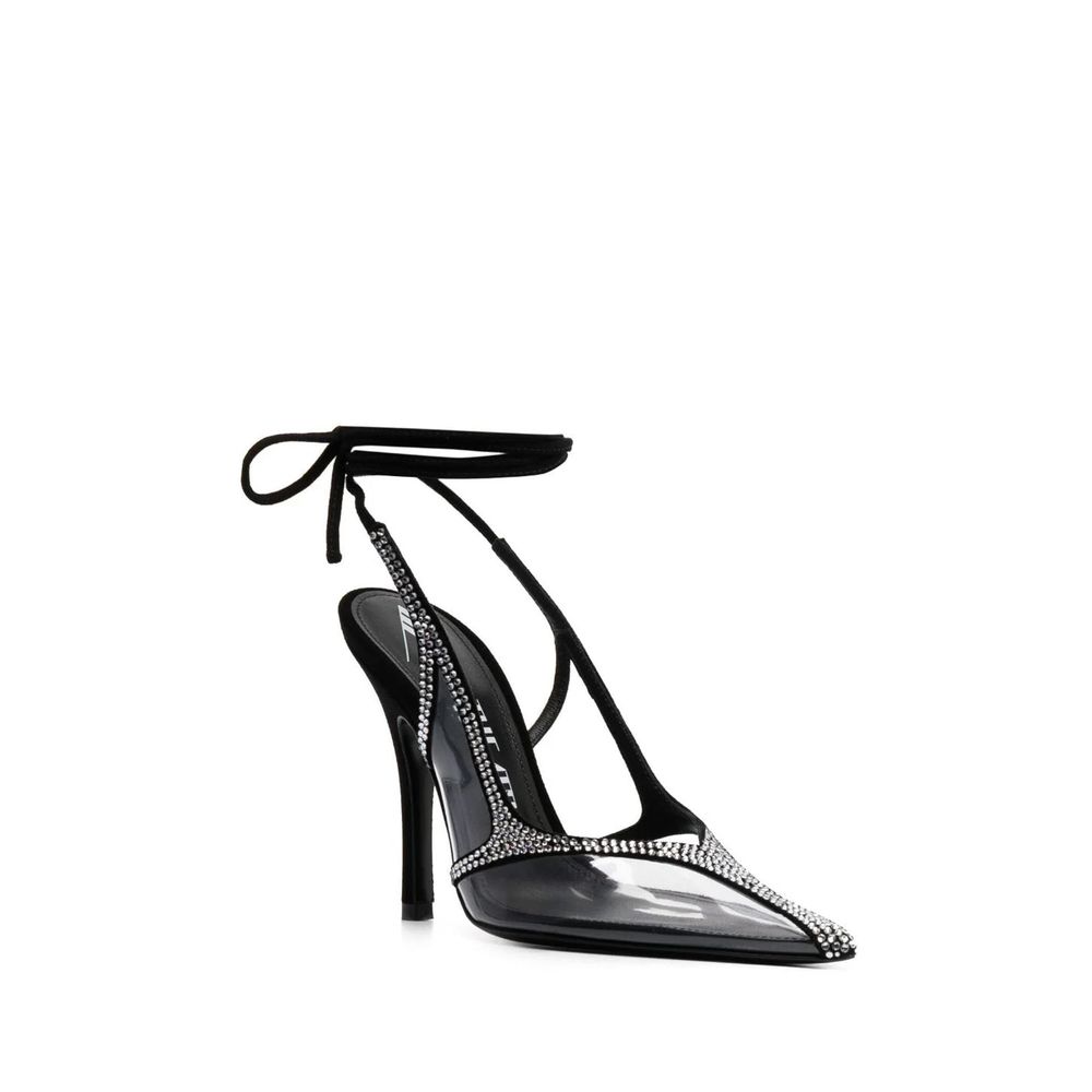 The Attico Venus Chrom Slingback Pumps