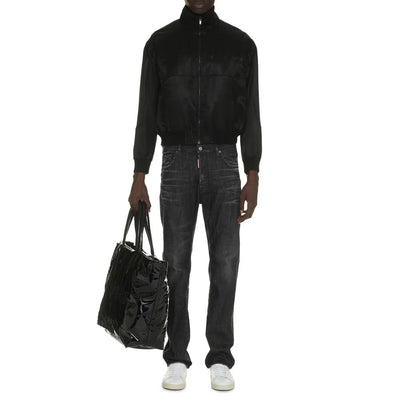 Saint Laurent Teddy Jacke mit durchgehendem Reißverschluss