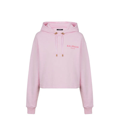 Balmain Beflocktes Paris Sweatshirt