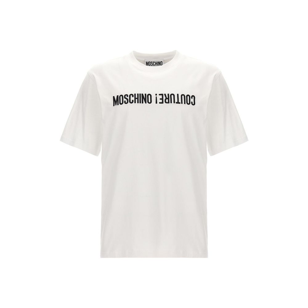 Moschino Umgedrehtes Logo-T-Shirt