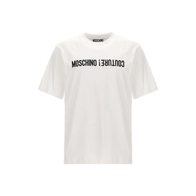 Moschino Umgedrehtes Logo-T-Shirt