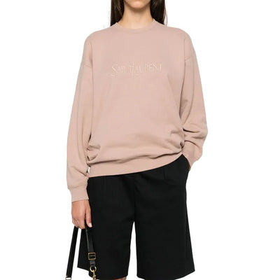 Saint Laurent Logo-Sweatshirt aus Baumwolle