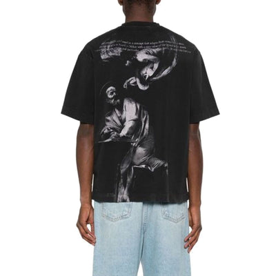 Off-White Weißes S.Matthew Skate T-Shirt mit Logodruck