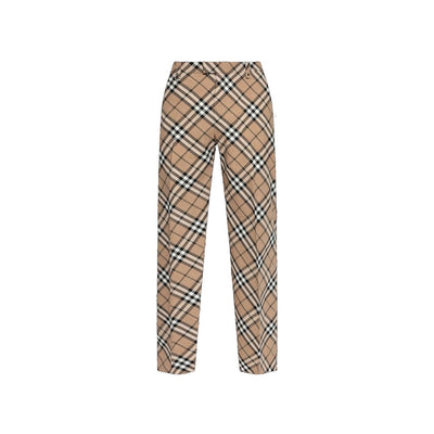 Burberry Karo-Hose aus Wollmischung