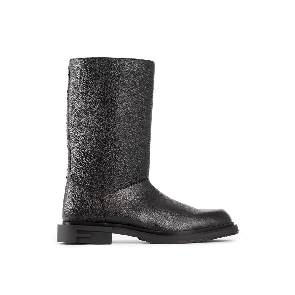 Fendi Stiefel mit Lederrahmen