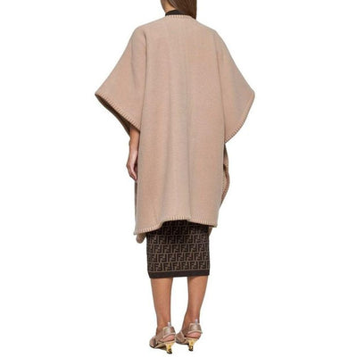 Fendi Poncho aus Wolle und Kaschmir