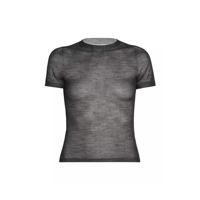 Acne Studios T-Shirt aus transparentem Strick