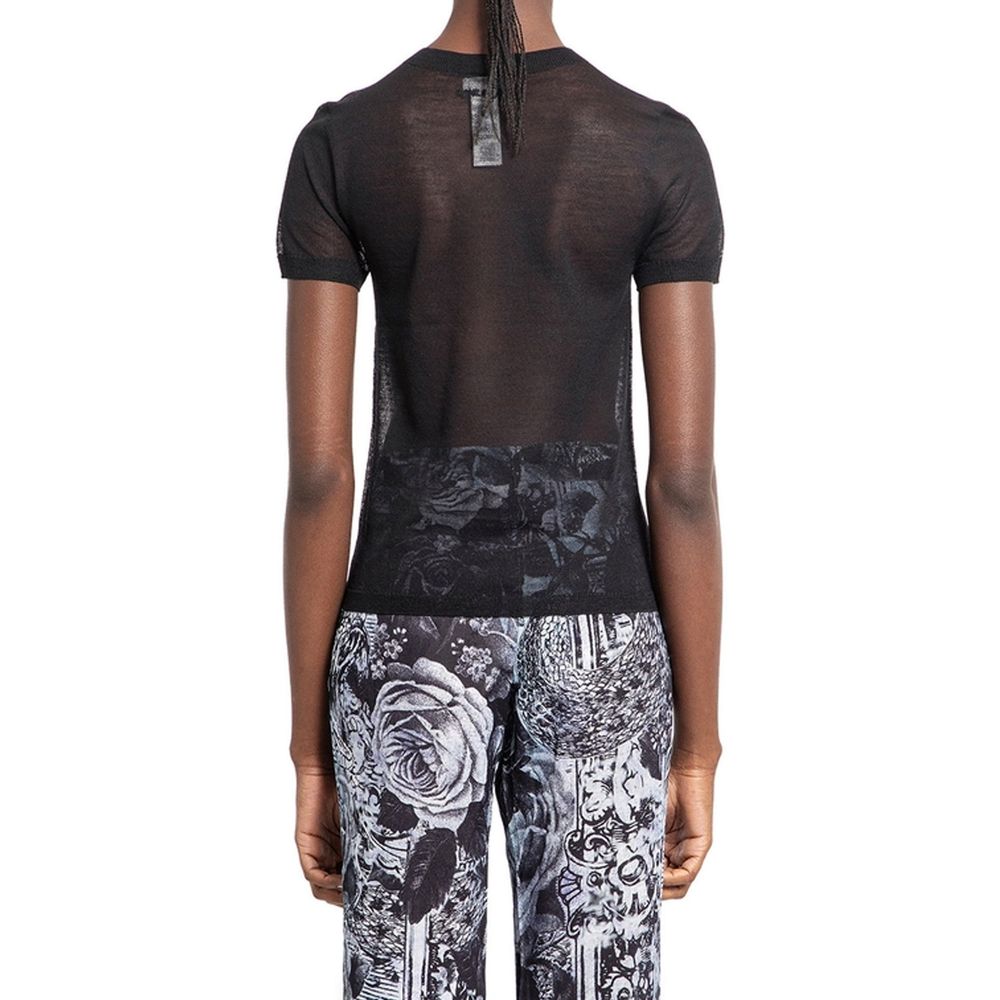 Acne Studios T-Shirt aus transparentem Strick