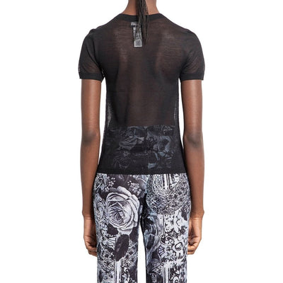 Acne Studios T-Shirt aus transparentem Strick