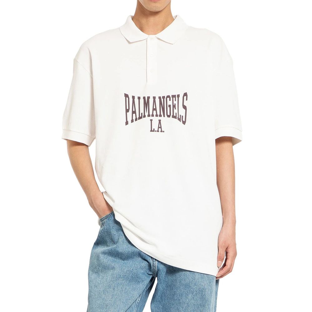 Palm Angels Polo mit College-Logo