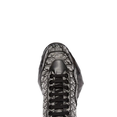 Jimmy Choo Diamond JC Monogram Glitter Leder Sneakers
