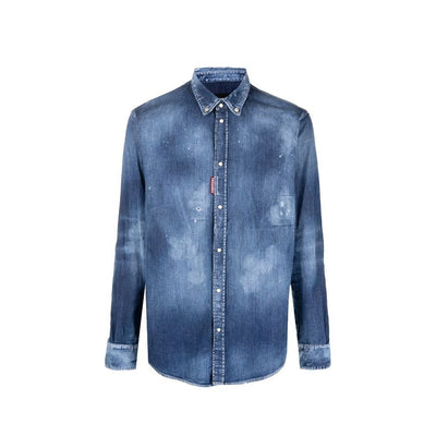 Dsquared² Denim-Hemd mit Distressed-Effekt