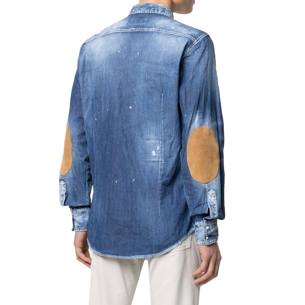 Dsquared² Denim-Hemd mit Distressed-Effekt
