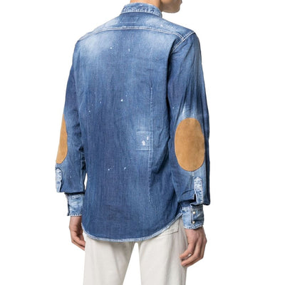 Dsquared² Denim-Hemd mit Distressed-Effekt