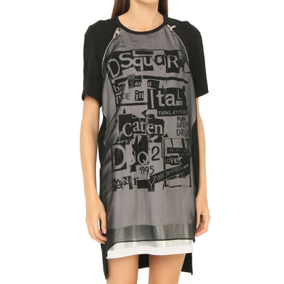 Dsquared² Bedrucktes Minikleid aus Seide