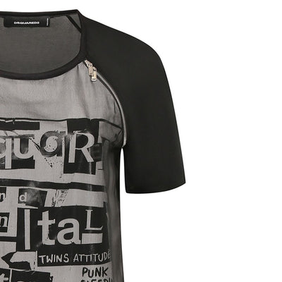 Dsquared² Bedrucktes Minikleid aus Seide