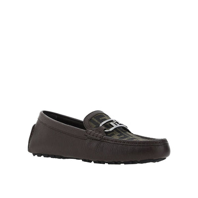 Fendi Monogramm-Loafer aus Leder