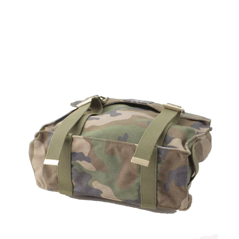 Valentino Militärischer Canvas-Rucksack