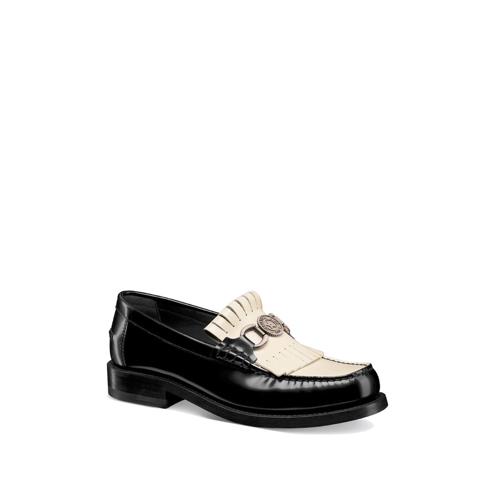 Dior Loafer aus Leder mit Emblem