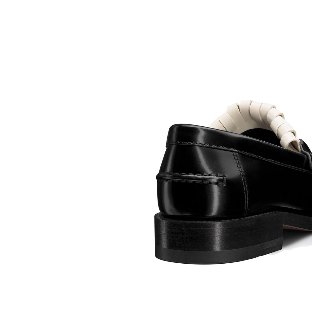 Dior Loafer aus Leder mit Emblem